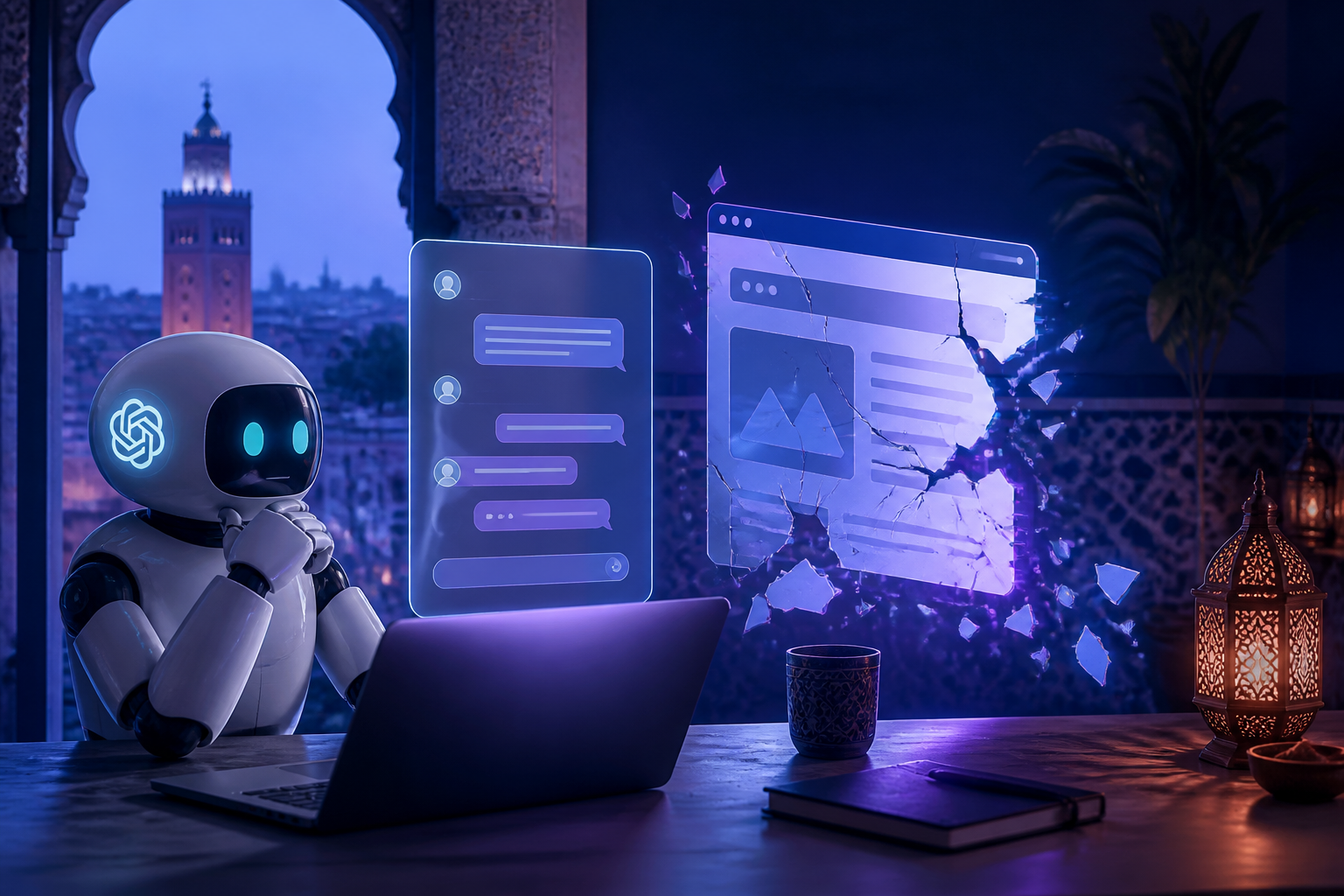 ChatGPT créer un site limites