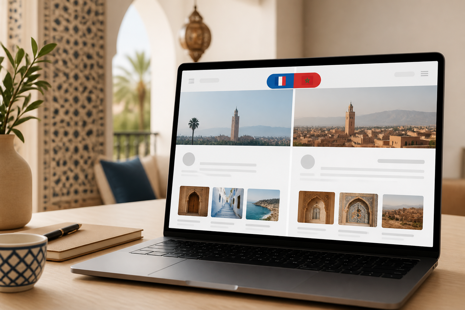 Site multilingue FR AR Maroc