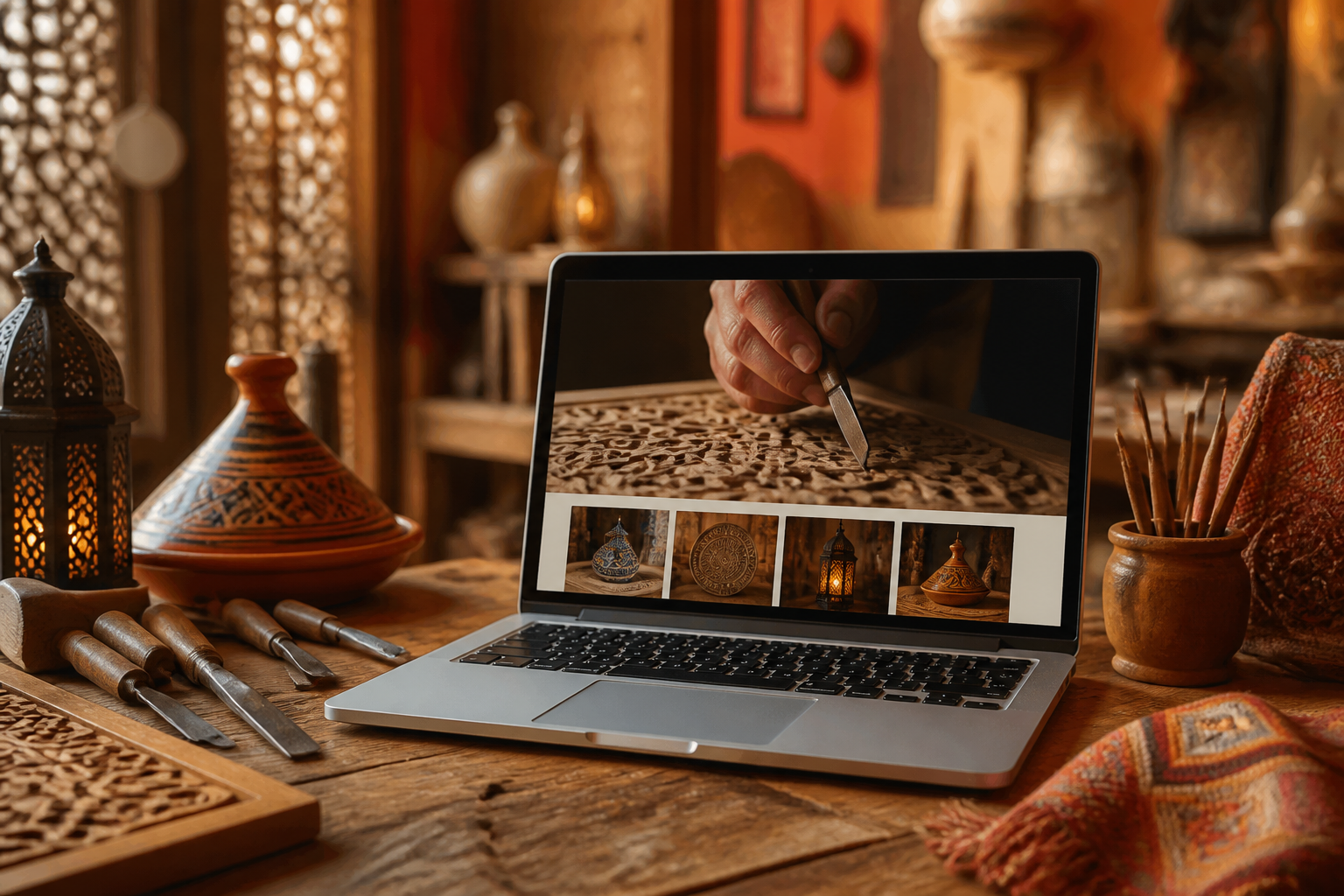 Site web menuisier Maroc : portfolio et devis